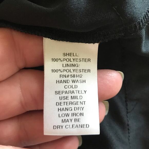 London Times Striped Tiered Ruffle Dress Sz 12 - Picture 6 of 6